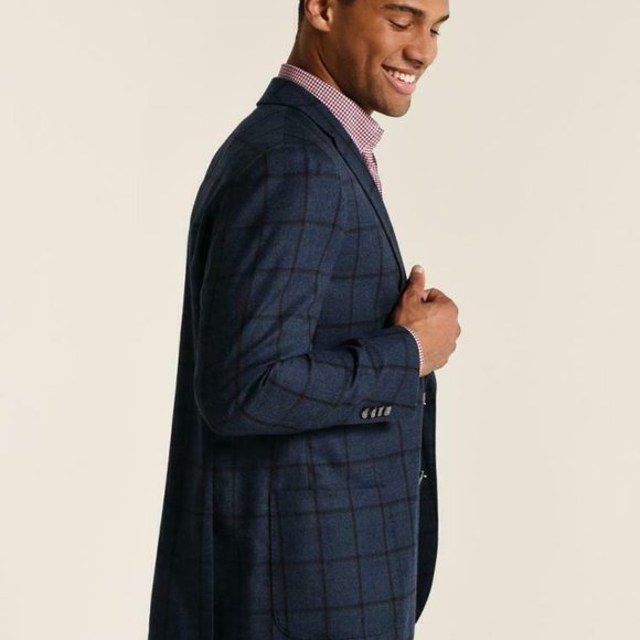 Peter Millar Plaid Soft Wool Blazer H11183 - Picture 4 of 10